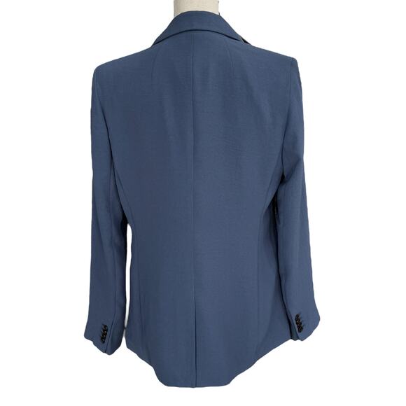 Madewell SZ 8 Rosedale Crepe Blazer Jacket Double-Breasted Lined Straight Fit - Picture 4 of 10